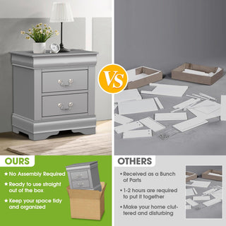 Louis Philippe Transitional Nightstand For Bedroom