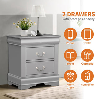 Louis Philippe Transitional Nightstand For Bedroom