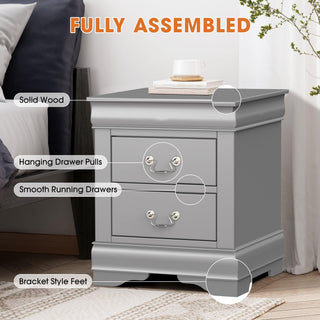 Louis Philippe Transitional Nightstand For Bedroom