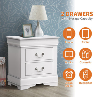 Louis Philippe Transitional Nightstand For Bedroom