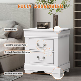 Louis Philippe Transitional Nightstand For Bedroom