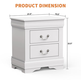 Louis Philippe Transitional Nightstand For Bedroom