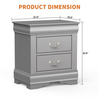 Louis Philippe Transitional Nightstand For Bedroom