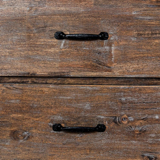 Solid Wood Farmhouse Nightstand Side Table For Bedroom