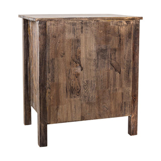 Solid Wood Farmhouse Nightstand Side Table For Bedroom
