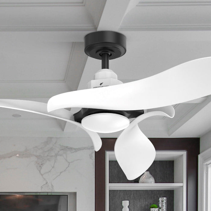 Black 54" DC Motor 6 Speed Ceiling Fan with LED Lighting