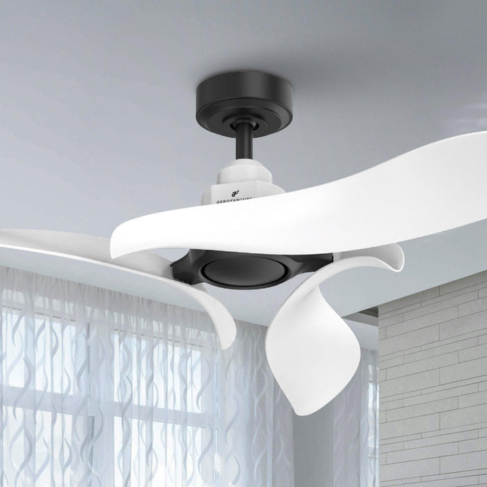 54" DC Motor 6 Speed Black Ceiling Fan