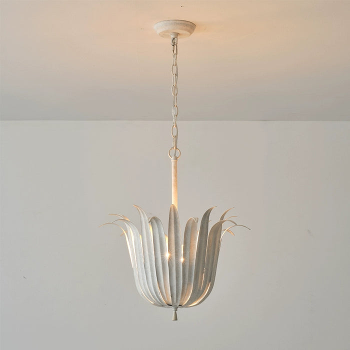 4-Light Industrial Flower Pendant Lighting with Adjustable Hanging Length