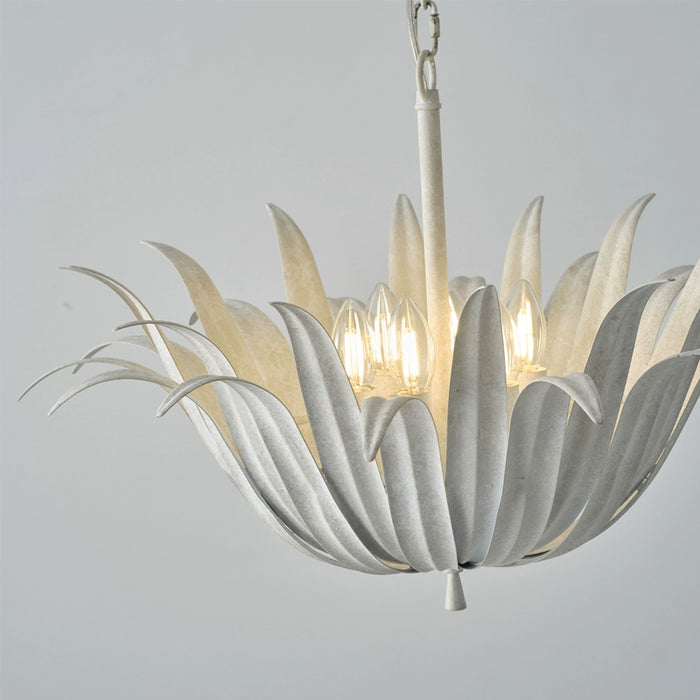 6-Light Industrial Flower Pendant Lighting with Adjustable Hanging Length