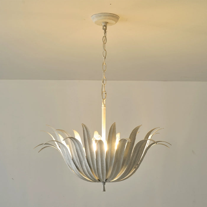 6-Light Industrial Flower Pendant Lighting with Adjustable Hanging Length