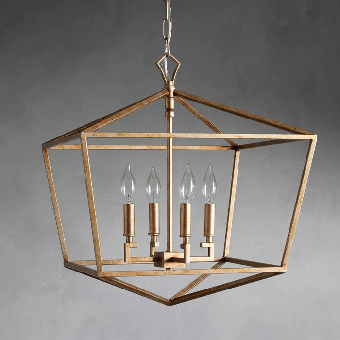 4-Light Industrial Simple Pendant Lighting with Adjustable Hanging Length