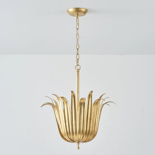 4-Light Industrial Flower Pendant Lighting with Adjustable Hanging Length