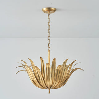 6-Light Industrial Flower Pendant Lighting with Adjustable Hanging Length