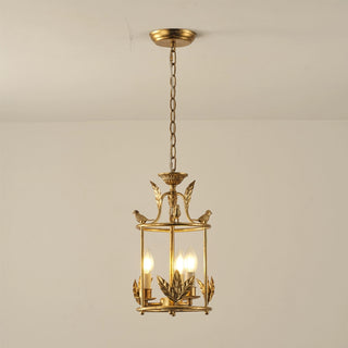 3-Light French Vintage Industrial Simple Chandelier in Living Room