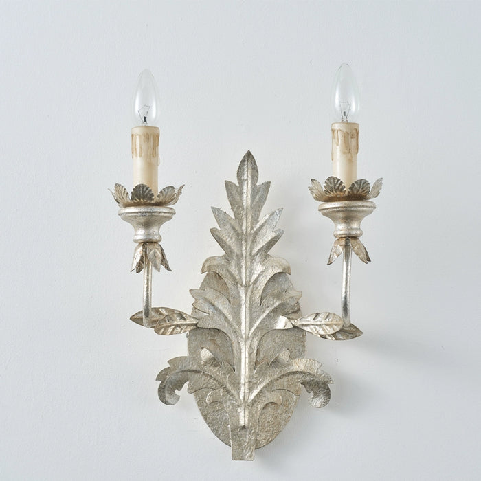 Rustic Leaf Candelabra Wall Sconces Lighting in Living Room, Dining Room, Entrance