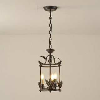 3-Light French Vintage Industrial Simple Chandelier in Living Room