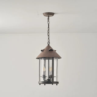3-Light Rustic Iron Pendant Lighting with Adjustable Hanging Length