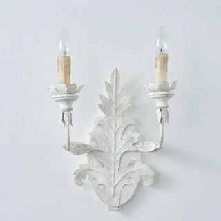 Rustic Leaf Candelabra Wall Sconces Lighting in Living Room, Dining Room, Entrance