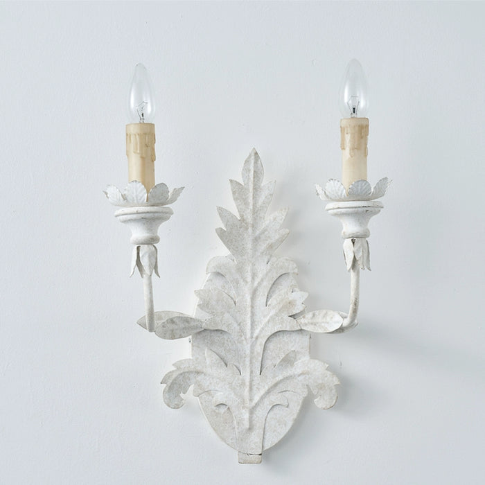 Rustic Leaf Candelabra Wall Sconces Lighting in Living Room, Dining Room, Entrance