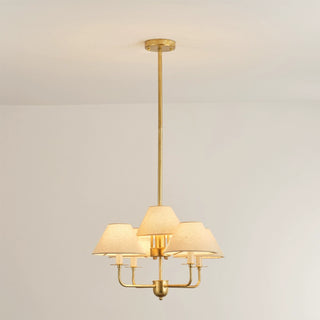 5-Light Modern Golden Pendant Lighting in Bedroom