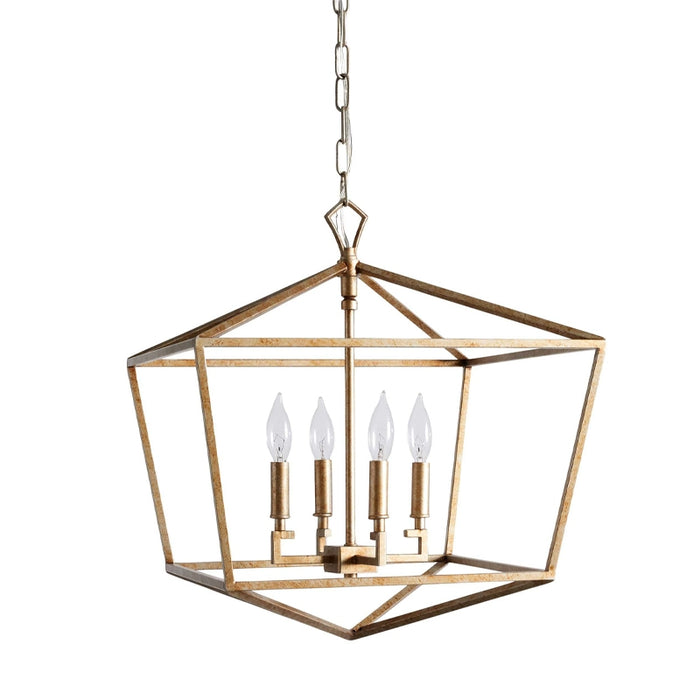 4-Light Industrial Simple Pendant Lighting with Adjustable Hanging Length