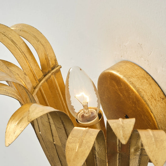 1-Light French Style Vintage Flower Wall Sconces Lighting