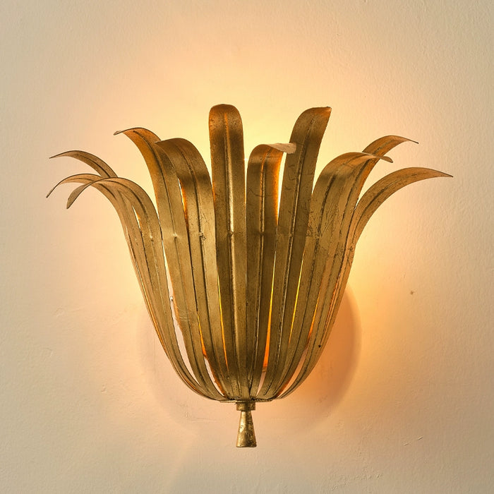 1-Light French Style Vintage Flower Wall Sconces Lighting