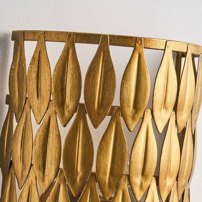 Vintage Gold Leaf Wall Sconce Lighting