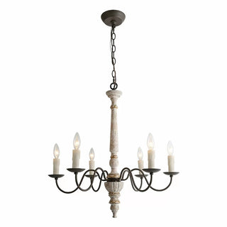 6-Light Traditional Pendant Lighting in Kitchen with Adjustable Hanging Length