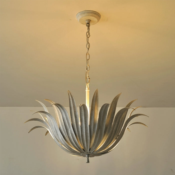 6-Light Industrial Flower Pendant Lighting with Adjustable Hanging Length