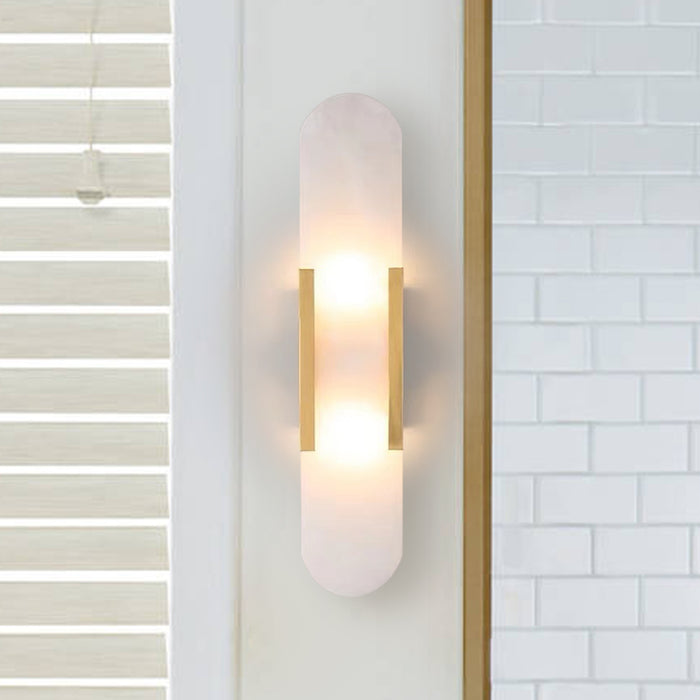 2-Light Modern White Wall Light