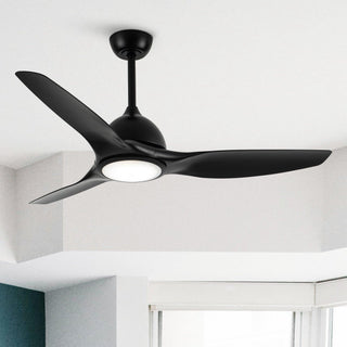 52" Vaczon Hamptons 3 Blades Ceiling Fan with LED Light and Remote Control