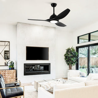 52" Vaczon Hamptons 3 Blades Ceiling Fan with LED Light and Remote Control