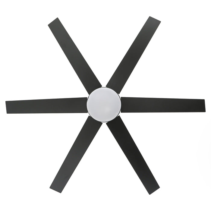 60" Volga DC Motor 6 Blades Modern Downrod Mount Ceiling Fan with Remote Control