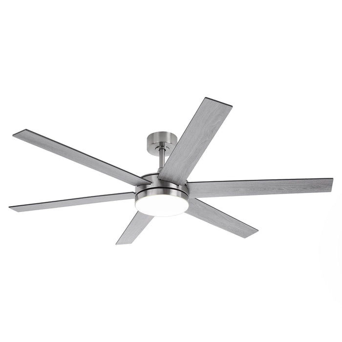 60" Volga DC Motor 6 Blades Modern Downrod Mount Ceiling Fan with Remote Control