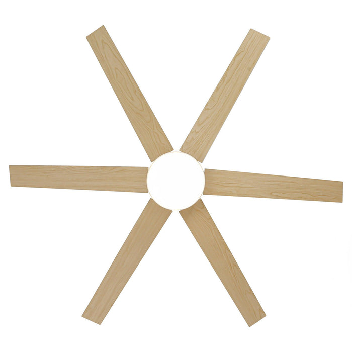 60" Volga DC Motor 6 Blades Modern Downrod Mount Ceiling Fan with Remote Control