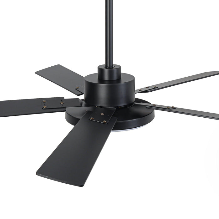 Vaczon 52 Inch 5 Blades DC Motor Modern Downrod Ceiling Fan with LED Light and Remote Control