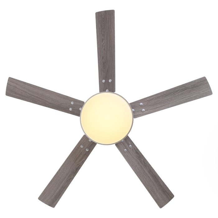 Vaczon 52 Inch Double-sided Blades Modern Ceiling Fan with Remote Control and LED Light