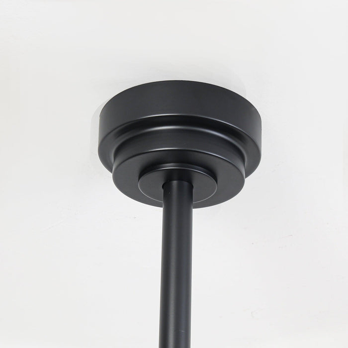 Vaczon 52 Inch DC Motor Industrial Downrod Ceiling Fan with Light and Remote Control