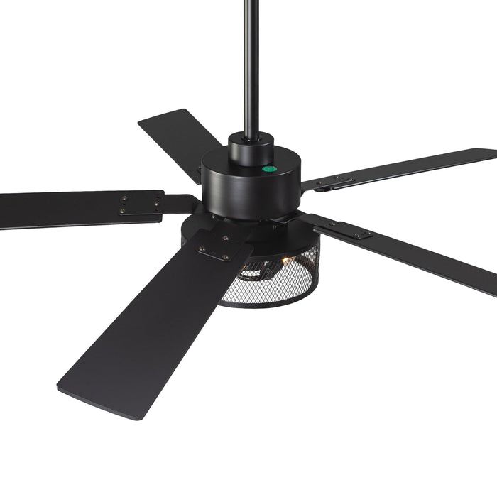 52 Inch Polly Double-sided Blades Downrod Mount Ceiling Fan with Light and APP & Remote Control