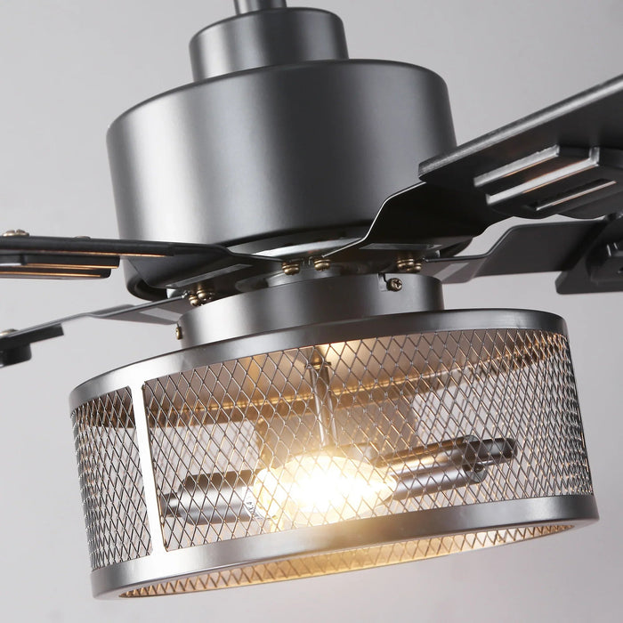 60 Inch Eden Black Ceiling Fan with Light and APP & Remote Control