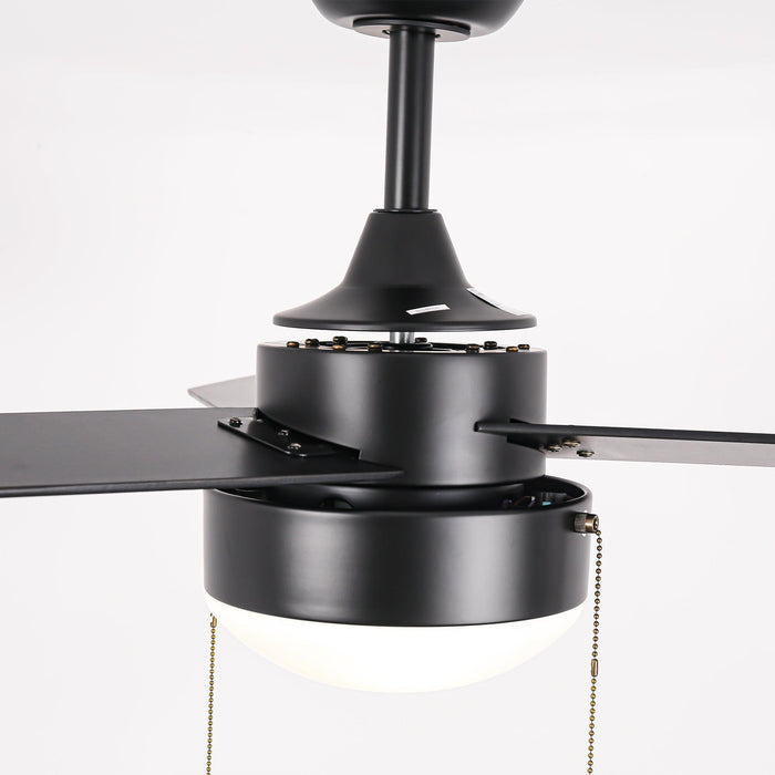 42" Vaczon 3 Blades Traditional Ceiling Fan with Pull Chain