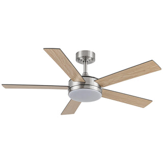 Vaczon 48" 5 Blades Hamptons Industrial DC Motor Ceiling Fan with LED Lighting and Remote Control