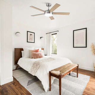 Vaczon 48 Inch Tracy Hamptons Downrod Mount LED Ceiling Fan with APP & Remote Control