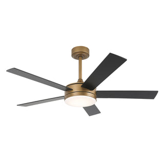 Vaczon 48 Inch Tracy Hamptons Downrod Mount LED Ceiling Fan with APP & Remote Control