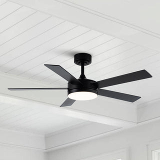 Vaczon 48" 5 Blades Hamptons Industrial DC Motor Ceiling Fan with LED Lighting and Remote Control