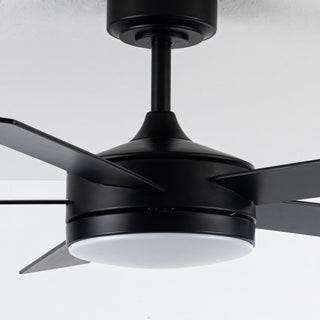 Vaczon 48" 5 Blades Hamptons Industrial DC Motor Ceiling Fan with LED Lighting and Remote Control