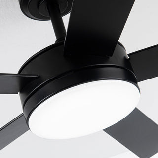 Vaczon 48" 5 Blades Hamptons Industrial DC Motor Ceiling Fan with LED Lighting and Remote Control