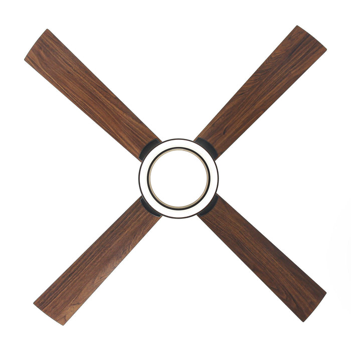 Vaczon 52" Down Mount Ceiling Fan with LED Light and Remote Control