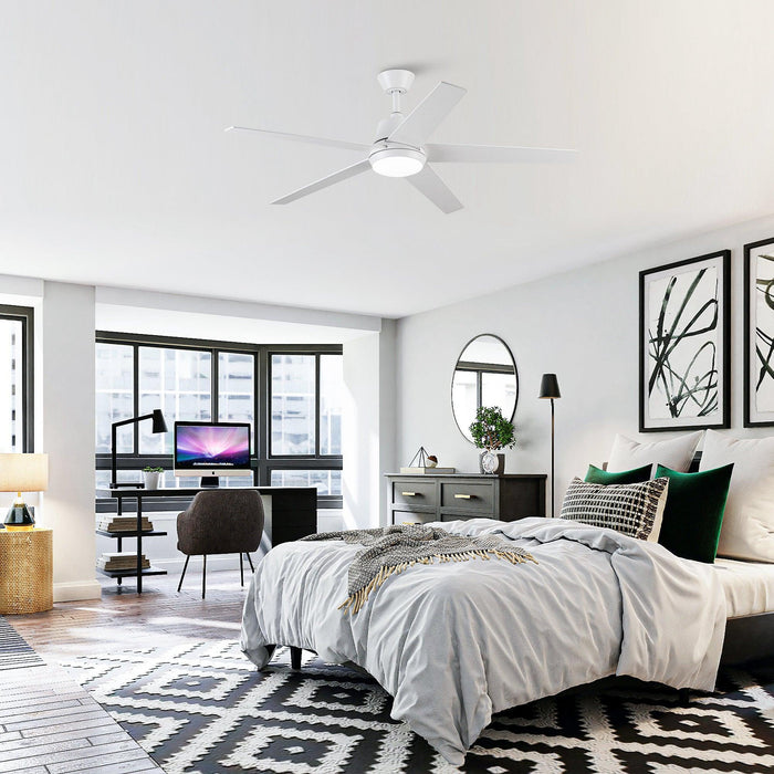 52" Vaczon 5 Blades Ceiling Fan with LED Light and Remote Control